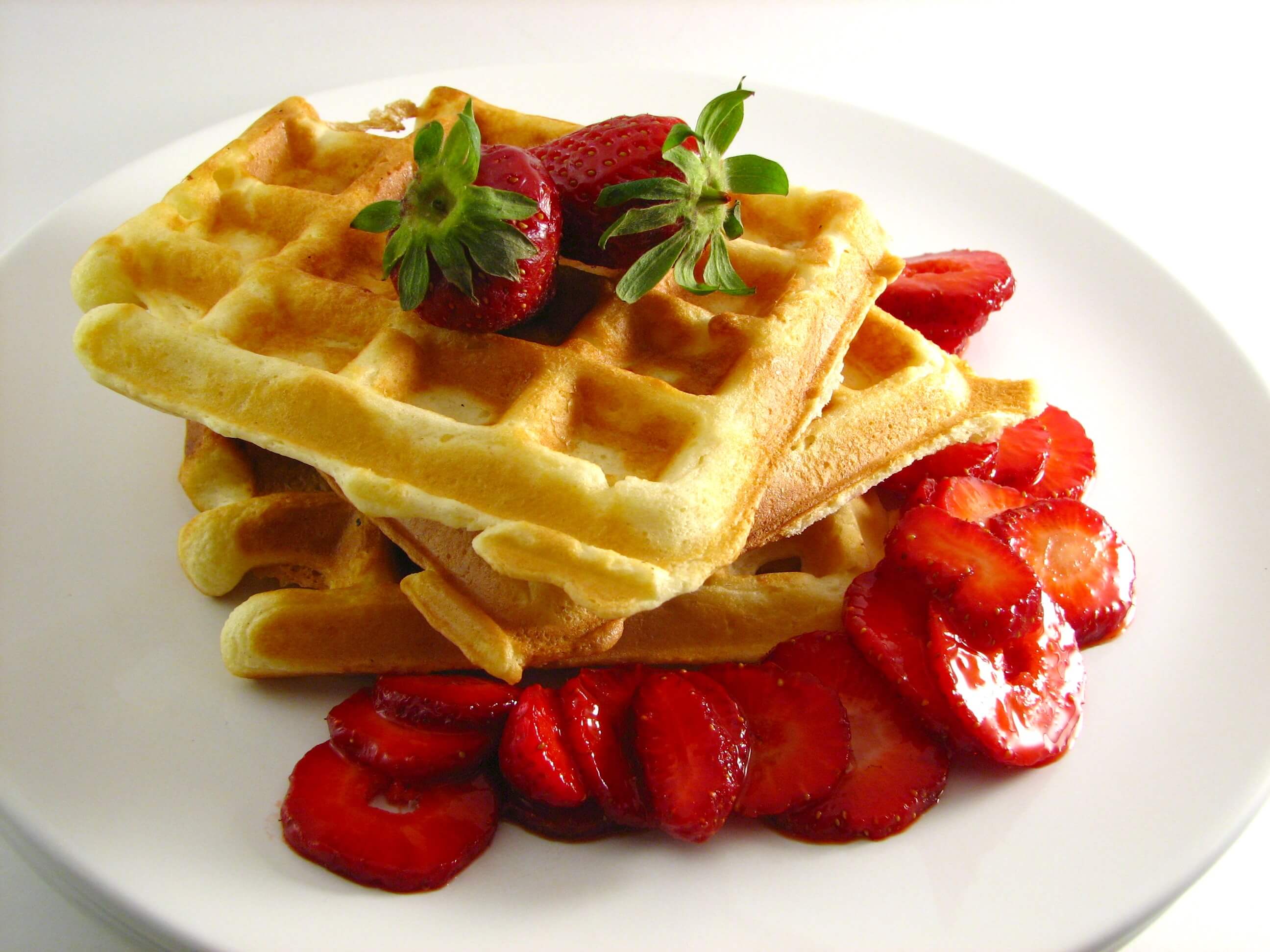Waffles Strawberries
